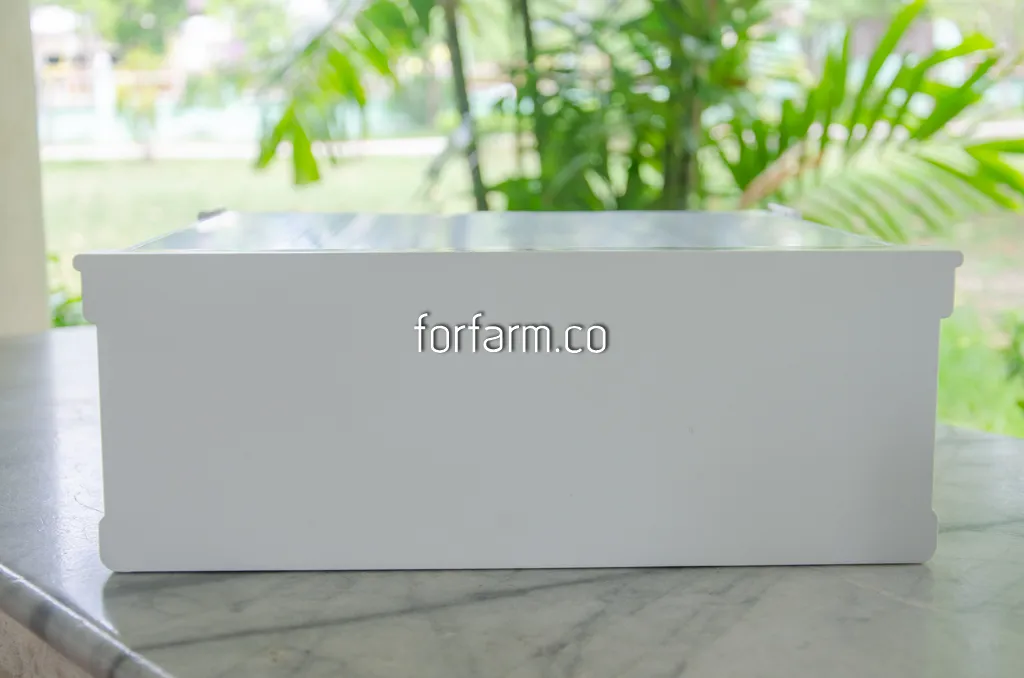 รางปลูกพืชระบบน้ำวน รุ่น Jumbo เมื่อประกบฝาบนและรางล่าง